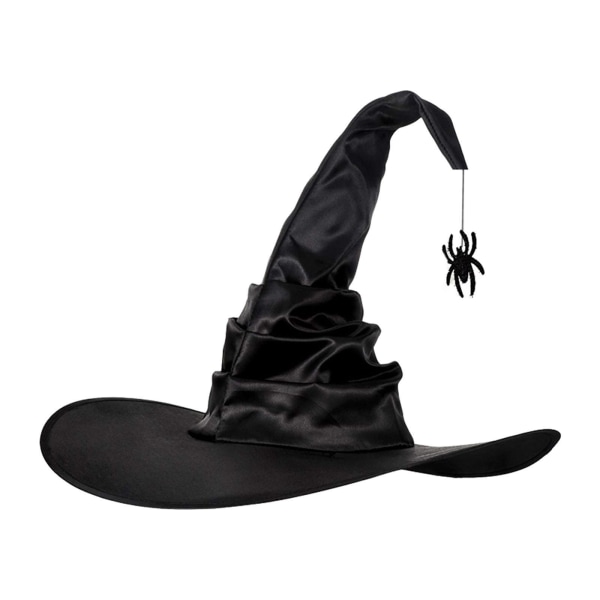 Pointed Top Witch Women Män Hat Character för Halloween Spider Pendant