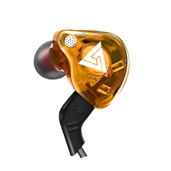1/2/3/5 För QKZ AK6 In Ear 3,5 mm sporthörlurar med mikrofon Yellow 1.2m 1Set