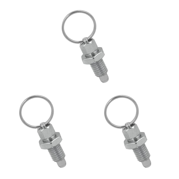 1/2/3/5 Heavy-Duty indexkolv med användarvänlig ringdragning M6-3 Stainless Steel 3PCS