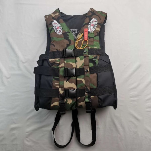 1/2/3 Vuxna Hjälpväst Kajak Ski Flytkraft Fiske Segel Vattensport Green Camouflage XXXL 1 Pc