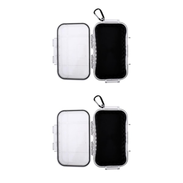 1/2/3 utomhus stötsäker överlevnad vattentät case Box Clear 2Set