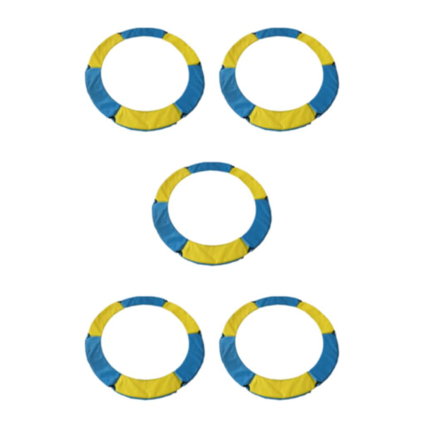 1/2/3/5 Ersättningsdyna för studsmatta säkerhetsstoppningsfjäder Yellow Blue 1.5m 5PCS