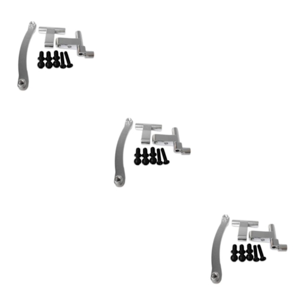 1/2/3/5 Aluminiumlegering Styrservo Saver komplett för 1/18 Silver 3Set