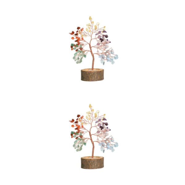 1/2/3/5 Sten handgjorda kristallträd - Vacker heminredning colorful 2PCS