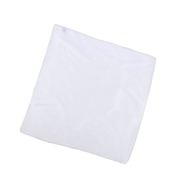 1/2/3 Herr Silk Pocket Square Plain Solid Näsduk White 1Set