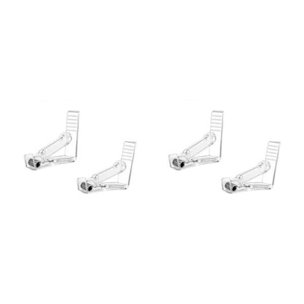 1/2/3/5 Håll hårt duk Justerbar tygklämma för Transparent 2PCS 2Set