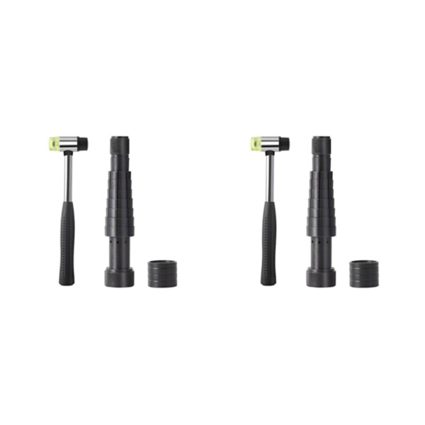 1/2/3 Ring Stretcher Extender Expandera och ändra storlek på bröllopsbandet Black + rubber hamme 2Set