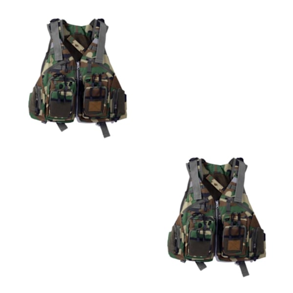 1/2/3 för fiske - Funktionell och ventilerande för utomhusbruk Camo Green 2PCS