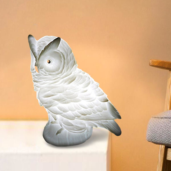 Owl Shape Animal Lampskärm Nattljusskal för vardagsrummet i sovrummet