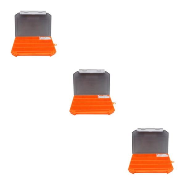 1/2/3 karp fiskeredskap Box organizer fiskepärlor Orange 20.5x14.5x3cm 3Set