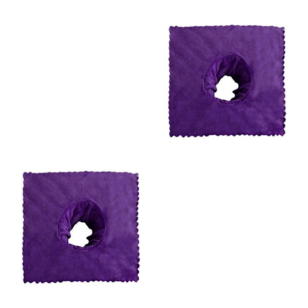 1/2/3/5 massagebordsskydd med andningshål 40x40 cm Dark Violet 2PCS