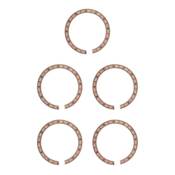 1/2/5 B-55 Akustisk gitarr Soundhole Rosette Inlay Dekoration 5Set