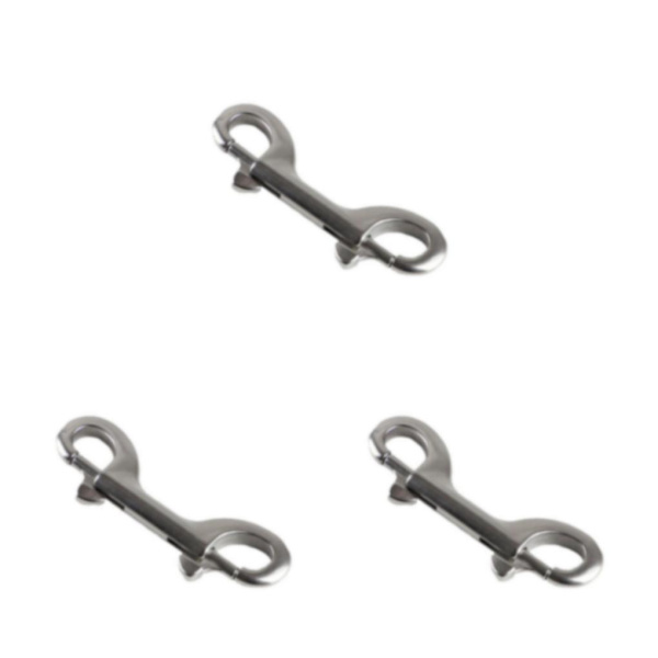 1/3/5 Silver Extended Traction Zinklegering Dubbelhuvud Krok För 3PCS