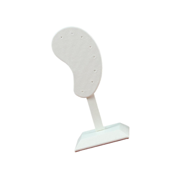 1/2 Örhänge Display Stand Multi-purpose Ear-Shape Organizer beige PU 1Set