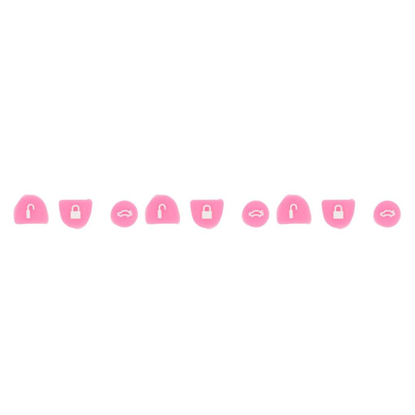 1/2/3/5 3st Silica Gel Key Buttons Fjärrreparationssats Bekvämt Pink 3Set