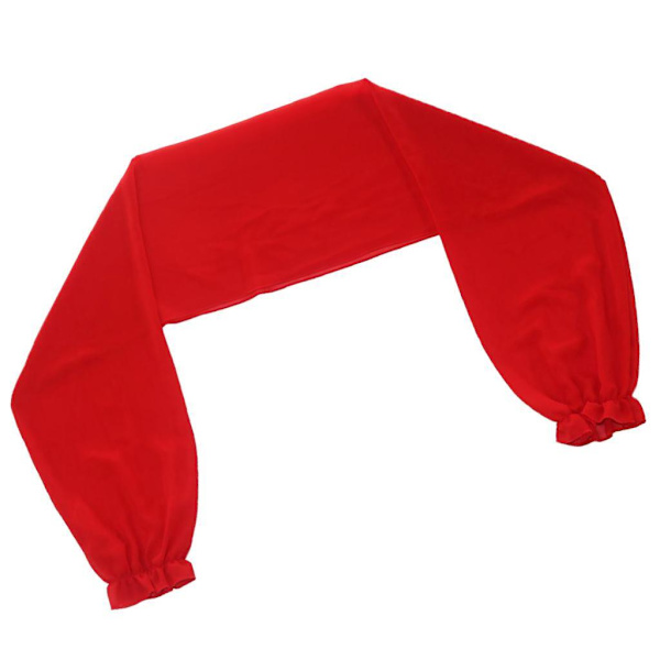 1/2/3/5 Dam Long Sleeve Chiffong För Bolero Shrug Red 1Set