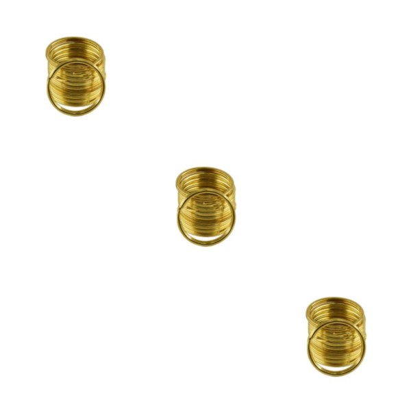 1/2/3 10 delar Mässing Rund Nyckel Delad Ring Kedja Väska Spänne Loop 3Set