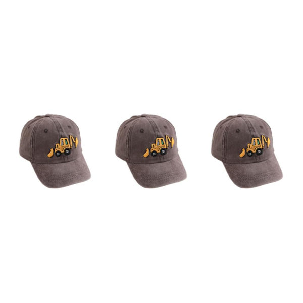 1/2/3/5 Solskydd cap för utomhusaktiviteter barn coffee 3Set