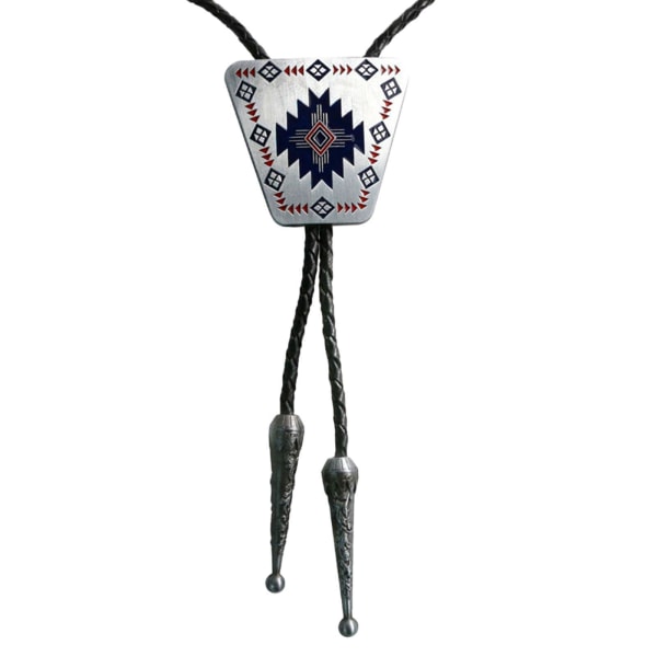 1/3 Vintage Bolo Tie Slips hänge flätat läderrep 1Set