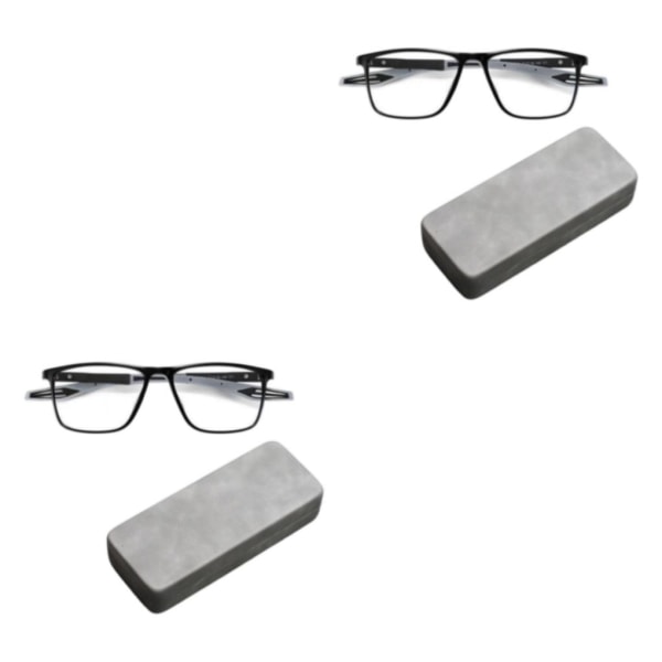 1/2/3/5 Sport Läsglasögon Blå Ljusblockerande Glasögon för Black Gray 350° 139 x 41mm 2Set