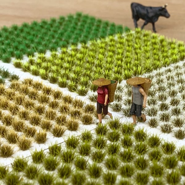1/2/3/5 Resin Mini Grass Tuft Lågt underhållsminiatyrer Statisk No.1 1Set