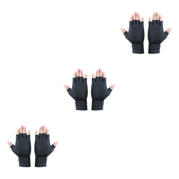 1/2/3/5 spelhandskar Lätt att bära och för intensivt spelande black XL 3Set