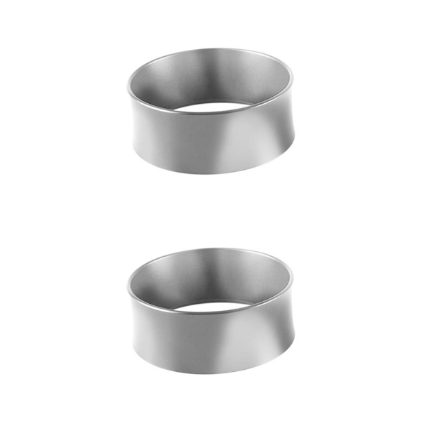 1/2/3/5 58mm kaffedoseringsringar för espressodoseringstratt Silver 75.3x29mm 2Set