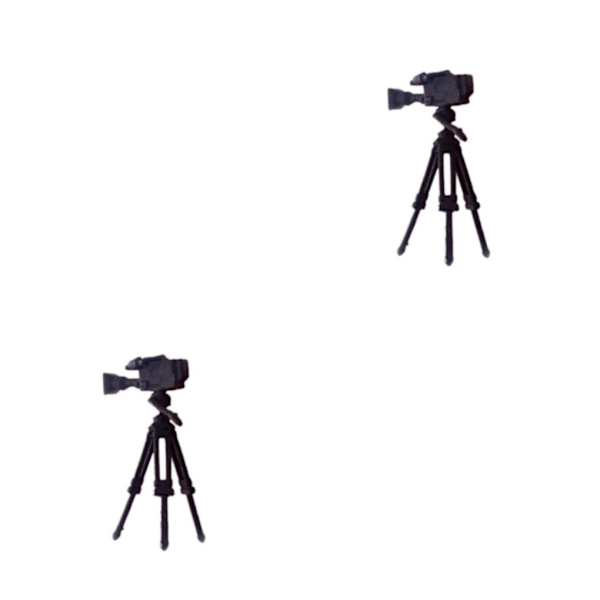 1/2/3/5 1:64 Handmålad modell Människor Figur Diorama Scenery Tripod Camera height 2.8-3cm 2Set