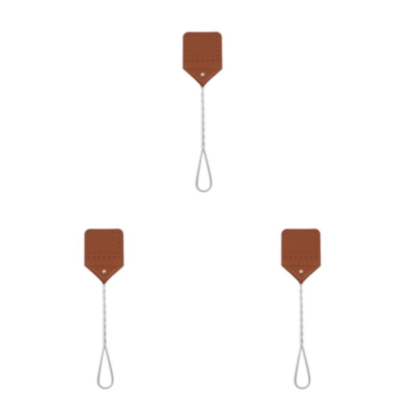 1/3/5 bärbar läderbuggsmättare för effektivt förebyggande brown 3PCS