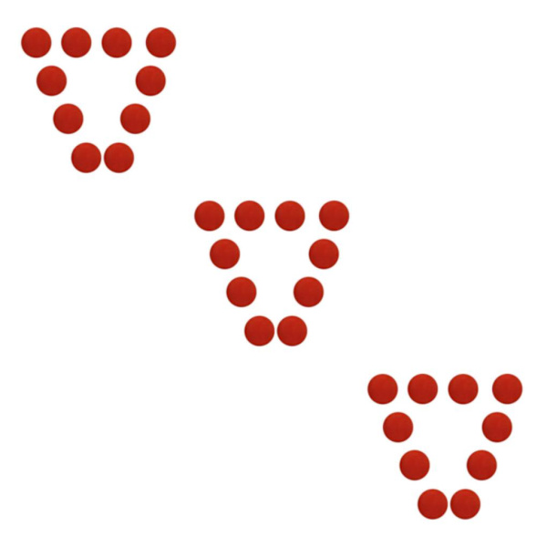 1/2/3/5 10 stycken EVA Foam För Golfswing Övningar Övning Red 42mm 3Set