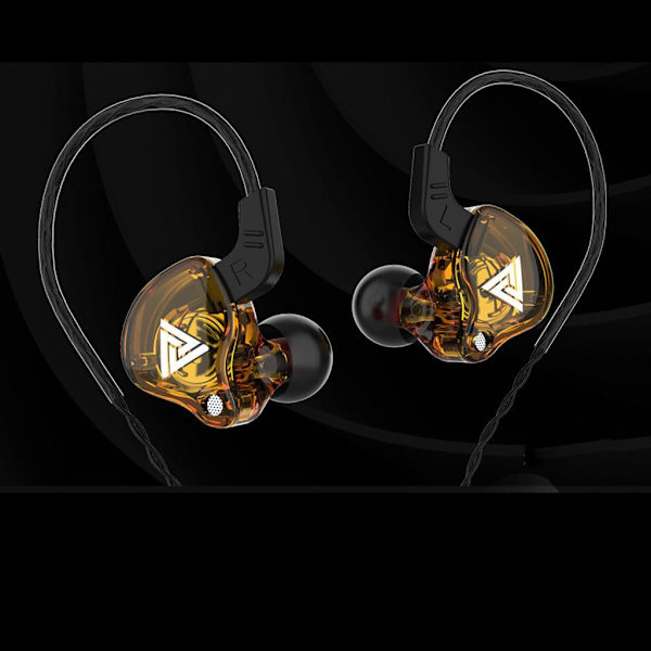 1/2/3/5 För QKZ AK6 In Ear 3,5 mm sporthörlurar med mikrofon Red 1.2m 5Set