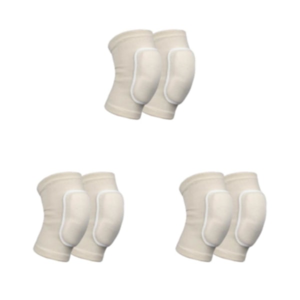 1/2/3/5 andningsbart tyg med hög elasticitet knäskydd för sport White As Shown 3PCS