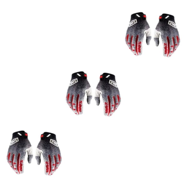 1/2/3/5 polyester Lätt och hållbar motorcykel som andas black L 3Set