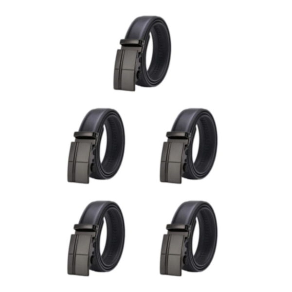 1/2/3/5 Klassisk stil affärsbälte för män - utsökt hantverk 004 125cm 5PCS