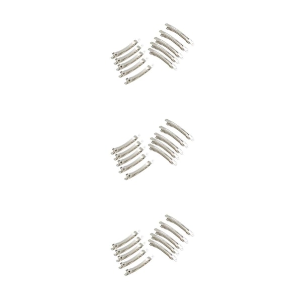 1/3 10 st Silver fransk stil hårspännen Hårgrepp hårspännen 3Set