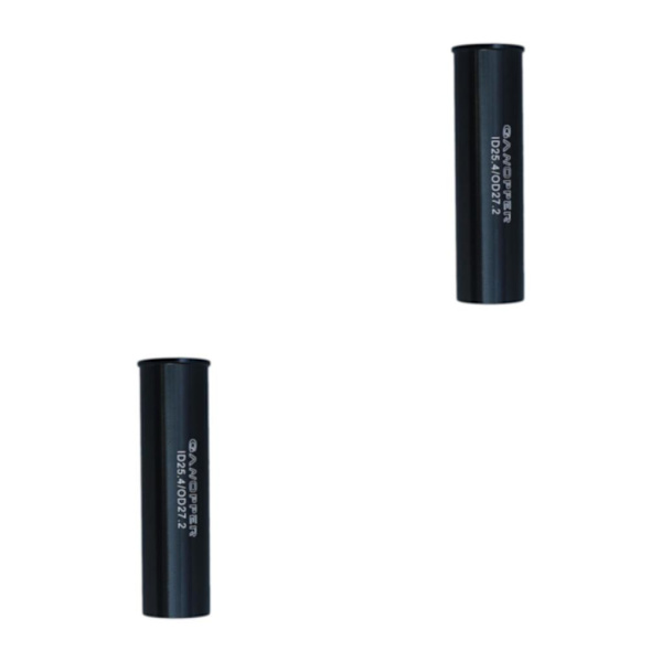1/2/3/5 Sadelstolpe i aluminiumlegering 100 mm lång ombyggnad 25.4 to 27.2 2PCS