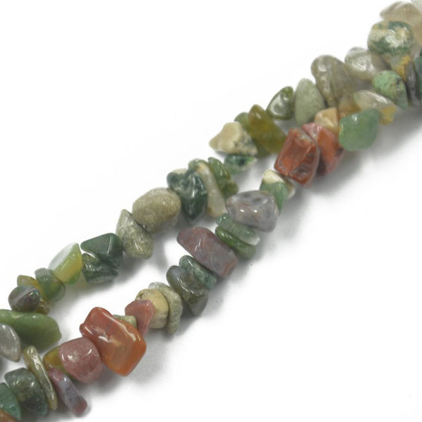 1/2/5 Natursten friformsspån Lösa ädelstenspärlor Strand Indain Agate 1Set