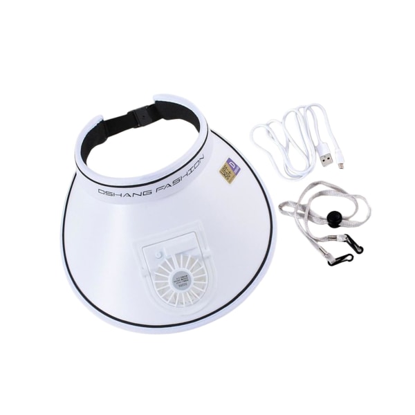 Utomhuskylfläkt Hatt Baseballkeps Cap Utomhuscamping White Style C