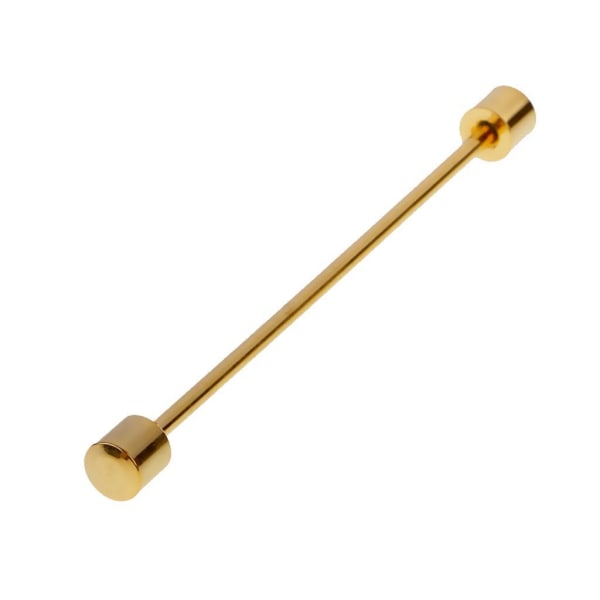 1/2/3/5 Herr Gift Cylinder Skjorta Krage Clip Bar Pin Clip Tie Gold 1Set