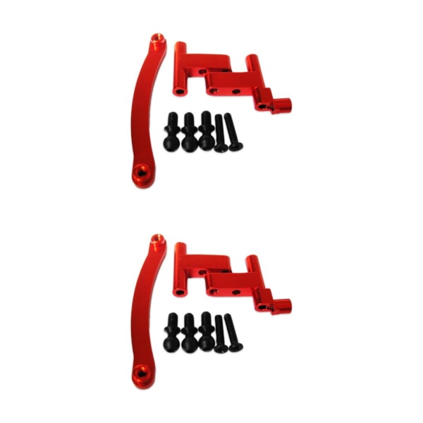 1/2/3/5 Aluminiumlegering Styrservo Saver komplett för 1/18 Red 2Set