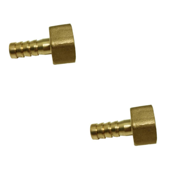 1/2/3/5 pneumatisk slangkoppling hona mässing/VVS-kopplingar 10mm 2Set