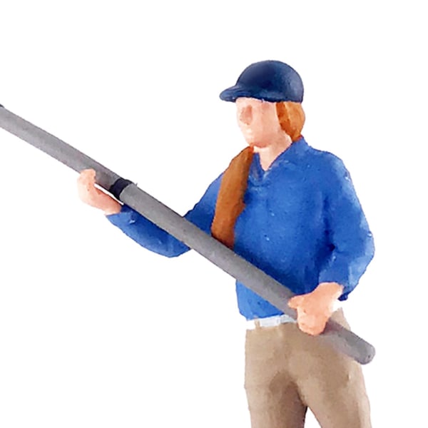 1/2/3/5 1:64 Handmålad modell Människor Figur Diorama Scenery Sound Assistant Blue height 2.8-3cm 1Set