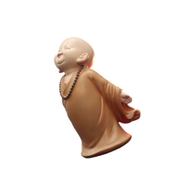 1/2/3 Söt Buddha Staty Monk Figurine Ornament Little för stand open hands height 10cm 1Set