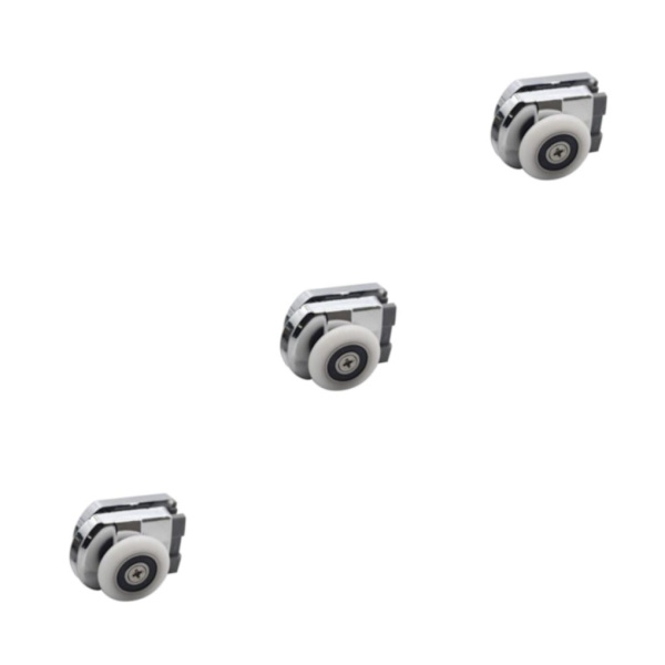 1/2/3 zinklegering Duschdörr Rullhjul för Duschrum Dusch Bottom 4 x 3.5cm 3Set