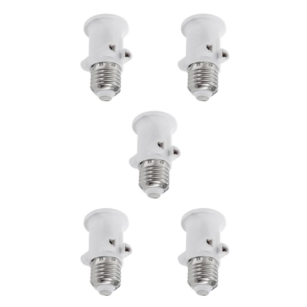 1/5 1st E27 Sockel Glödlampa Lampsockel Kontakthållare Adapter 5Set