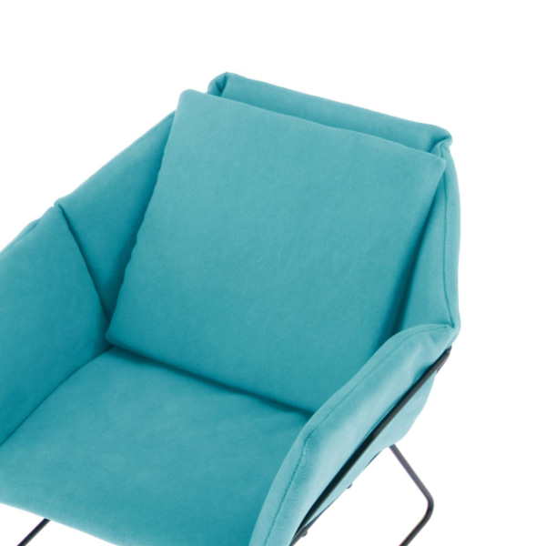 1/2 Miniatyr Soffa Fåtölj Möbel Soffa 1/6 Cyan 16.5x16.5x14.5cm 1Set