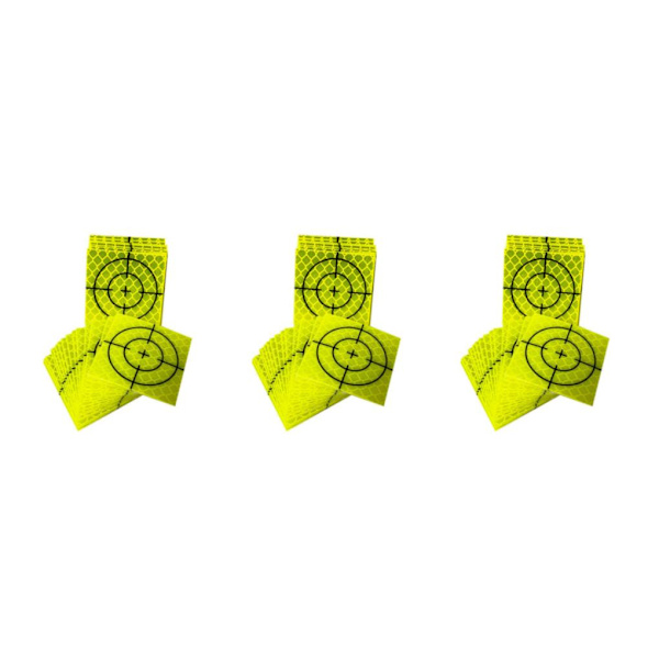 1/3 100st reflekterande tejp Målreflektor Målark för 100 pcs 6cmx6cm 3PCS