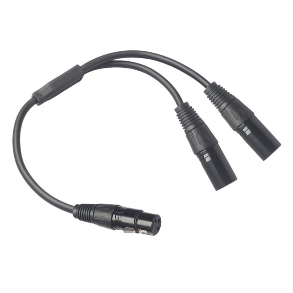 1/5 1x 3-Pin XLR Hane Plug to Dual 2 Hona För Jack Y Splitter 1Set