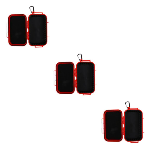 1/2/3 utomhus stötsäker överlevnad vattentät case Box Red 3Set