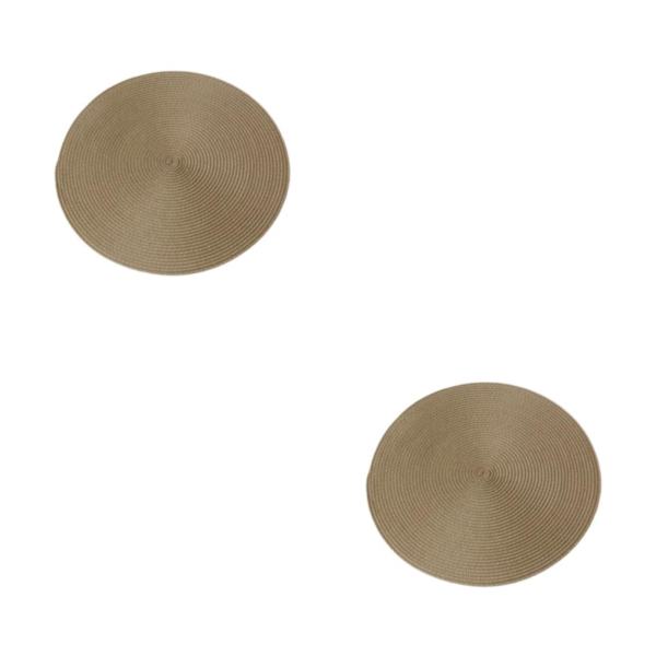 1/2/3/5 runda bordstabletter Bred applicering Robust och hållbar khaki 2Set